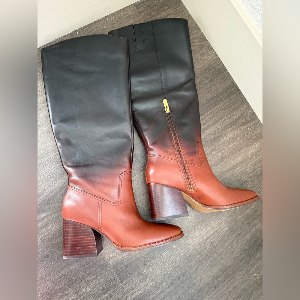 Vince Camuto leather knee high boots